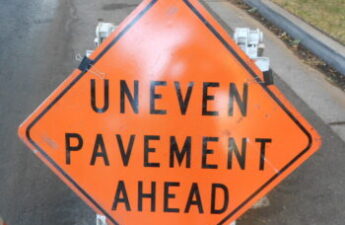 Uneven Pavement Ahead